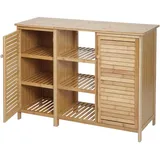 MCW Badezimmerschrank, B18 2 Türen Bambus 87x99x33cm