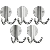 SO-Tech Garderobenhaken Elen 65 x 78 x 33 mm Edelstahl gebürstet Silber