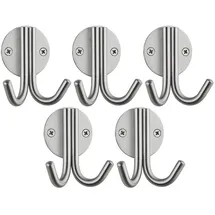 SO-Tech Garderobenhaken Elen 65 x 78 x 33 mm Edelstahl gebürstet Silber