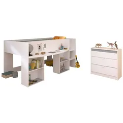 Kinderzimmer Pirouette, 2-tlg. - Weiß / Farbeinsatz