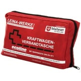 Leina-Werke 11060 KFZ-Verbandtasche Compact Ecoline mit Warnweste und Klett, Rot/Schwarz/Weiß