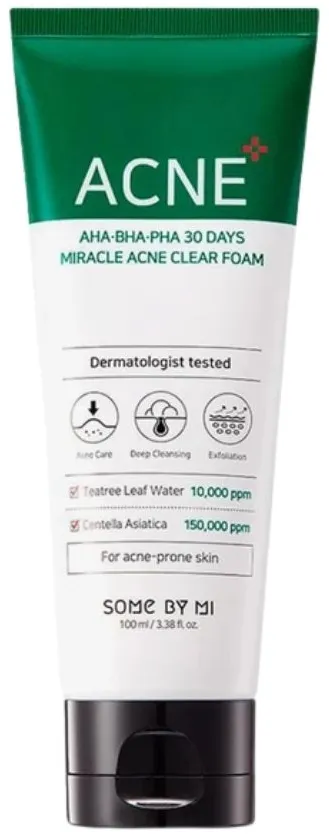 Some by Mi AHA BHA PHA Miracle Acne Clear Foam  (100 )