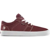 ETNIES Barge LS – Classic Skate Look, Slim Vulcanized Silhoutte, Hefty Armored Collar, Reinforced Vulc - Maroon - 37