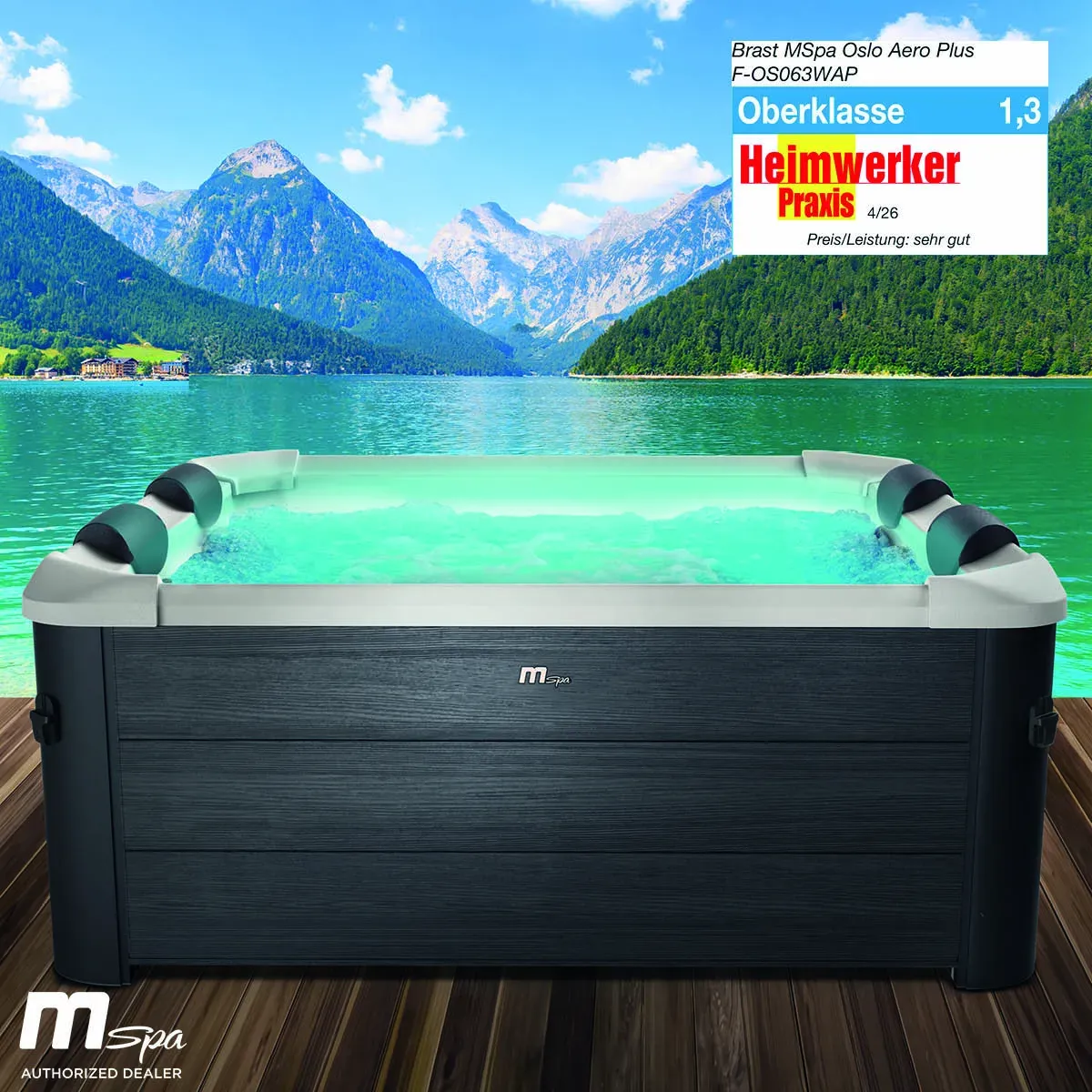 BRAST MSpa Whirlpool OSLO AERO PLUS 6 Personen mit LED