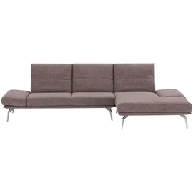 KOINOR Eckcouch Mikrofaser 3-Sitzer Rosa/Pink