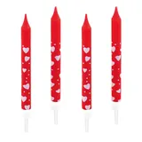 Amscan Geburtstagskerzen Lovely Moments 6 cm 10 St. rot