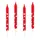 Amscan Geburtstagskerzen Lovely Moments 6 cm 10 St. rot