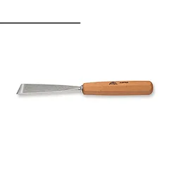 Schnitzmesser lang, poliert Stich 1 schräg  4 mm