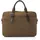 Castelijn & Beerens Nubuck Aktentasche Leder 41 cm Laptopfach braun