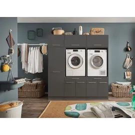 laundreezy Mehrzweckschrank-Set LAUNDREEZY LDSK13 185 x 200 x 67,5 cm grau