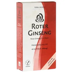 Roter Ginseng 400 mg 8% von Terra Mundo 40 St