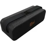 Klipsch Detroit, tragbarer Bluetooth-Lautsprecher mit Zwei 2,5 cm Hochtönern, 7,6 cm Tieftönern, IP67 Wasserfestigkeit und 20 Stunden Akkulaufzeit. Live-Konzert-Erlebnis. Farbe: Schwarz.