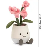 Jellycat Kuscheltier Amuseable Tulip Pot Blumen Pluschtiere Geschenke für Kinder - Es gelten die Bilder