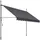 Tectake tectake® Klemmmarkise, mit Handkurbel, höhenverstellbar - 304 cm, einfache Montage