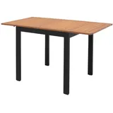 Scancom Ausziehtisch 75/126 x 70 x 75 cm Schwarz/Braun