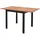 Scancom Ausziehtisch 75/126 x 70 x 75 cm Schwarz/Braun