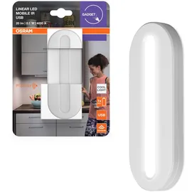 Osram LED Schrankleuchte Linear Mobile Bewegungsmelder USB weiß