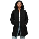 Superdry Long Liner Fleece Schwarz M