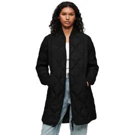 Superdry Long Liner Fleece Schwarz M