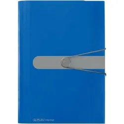 HERLITZ 11208402 Fächermappe A4 PP 12 Fächer blau