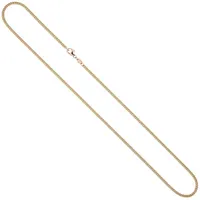Schmuck Krone Goldkette Panzerkette, 2.0mm, 585 Rotgold, 42cm, Gold 585 goldfarben