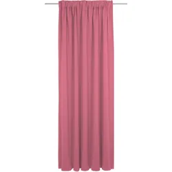Vorhang WIRTH "Uni Collection", pink, B:142cm H:155cm, Baumwolle (Bio-Baumwolle), Gardinen, nach Maß
