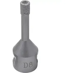 Bohrkrone Diamant (trocken) mit Paraffin-Kühlung | mit Ø 8 mm Art.Nr.: 50322