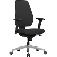 KADIMA DESIGN Bürostuhl DARIUS mit Stoff-Bezug in Schwarz, Design
