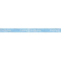Banner blau & silber Zahl 80