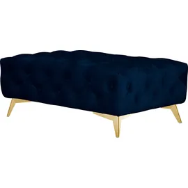 Home Affaire Polsterhocker Glynis Polyester 120 x 45 x 80 cm Blau