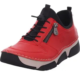 Rieker Slip-On Sneaker, mit Gummizug und Schnellverschluss rot