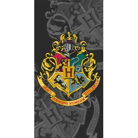 Jerry Fabrics Harry Potter Badetuch 70 x 140 cm schwarz