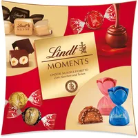 Lindt Schokolade Moments Sharing | 223g | Raffinierte Mischung aus feinsten LINDOR Kugeln, knackig-nussiger NUXOR Gianduja-Schokolade und knusprigen FIORETTO Pralinés | Schokoladen-Geschenk