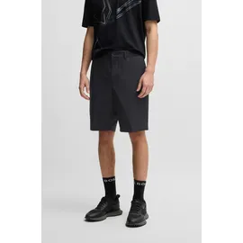 Boss Green Shorts BOSS GREEN "S Speedflex", Herren, Gr. 54, N-Gr, schwarz (schwarz001), Web, Obermaterial: 100% Elastomultiester, unifarben, regular fit knielang, Hosen Shorts, in klassischer Form Jogpants Sweatpants Stretchhose