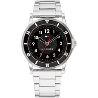 Tommy Hilfiger Jungen Analog Quarz Uhr mit Edelstahl Armband 1720042