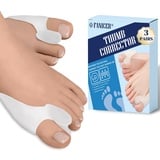 Waymaytecy 6 Stück Zehenspreizer,Hallux Valgus Transparent, Zehentrenner Silikon,Toe Separator für Bunion Korrektur,Ballenschutz für Großzehe,Schmerzlinderung,für Männer und Frauen