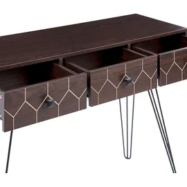 Beliani MALSALA Konsolentisch 120x40x75 Dunkelbraun