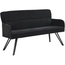 byLIVING Sitzbank Tino Schwarz 140 x 94 x 67 cm