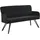 byLIVING Sitzbank Tino Schwarz 140 x 94 x 67 cm