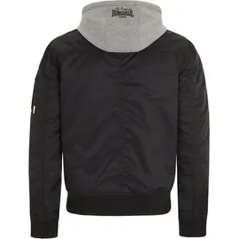 Lonsdale Clifton All Seasons Jacke mit Kapuze schmale Passform schwarz L