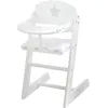 Puppenhochstuhl ROBA Stella, weiß, Puppenmöbel, KinderB:28cm H:52cm T:28cm, Holz, B:28cm H:52cm T:28cm