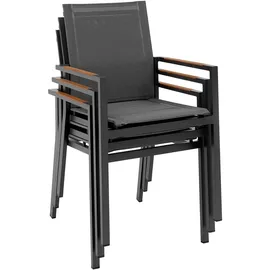 Outdoor Edge ALINE Gartenstuhl 56 x 60 x 85 cm grau stapelbar