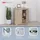 FMD Bristol 80 x 89,9 x 34,9 cm Schubladen / braun
