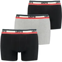Levi's Underwear Logo Boxershorts 3 Einheiten Black / Grey Melange XL