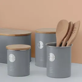 Typhoon Kaffeedose rund pastellgrau 1 l