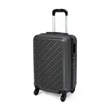 Hartschalenkoffer Reisekoffer mit Rollen Koffer & Trolleys mit Zahlenschloss Teleskopgriff - Dunkelgrau