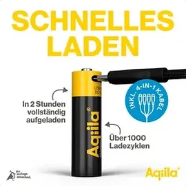 aqiila Akku Li-Ion 2000 mAh 1.5 V 4 St.