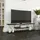 Dmora Lysithea TV-Lowboard 120x30x33 cm Grau/Schwarz Holz/Metall