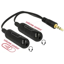 DeLock Audio-Splitter 3,5mm-Klinken-Stecker / 3,5mm-Klinken-Buchse 0,19m (65683)