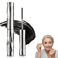 3D Curling Eyelash Iron, 2026 Schwarz Metal Mascara mit Metallbürste, Wimpernserum Natürliche Länge Und Schlankes Volumen Wasserfest Schnell Trocknend Und Wischfest für Lange Wimpern (1Pcs)